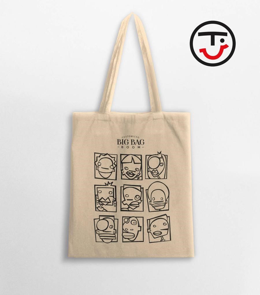 Tote bag Nueve Caras