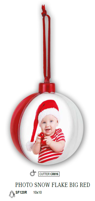 Bola grande roja navidad