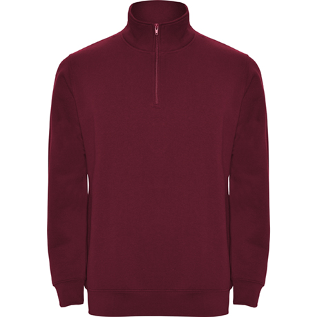 Sudadera media cremallera Granate