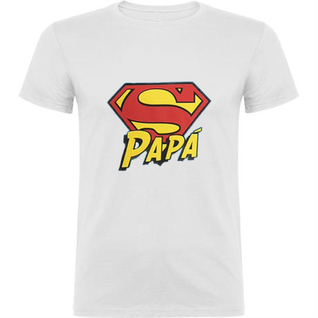 Camiseta Super Papa Blanca